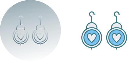 Earrings Icon Design vector