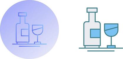 Wine Bottle Icon Design vector