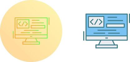 Coding Icon Design vector