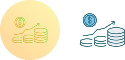 Money Growth Icon Design vector