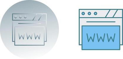 Web Browser Icon Design vector
