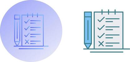 Survey Checklist Icon Design vector