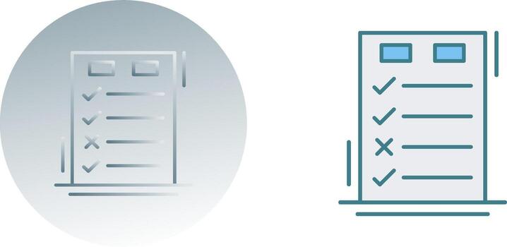 Today to Done CheckList Icon Design vector