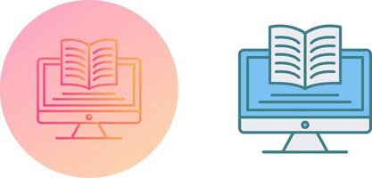 Digital Learning Icon Design vector