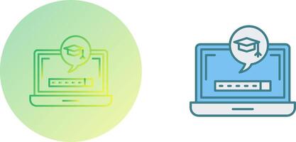 Digital Learning Icon Design vector