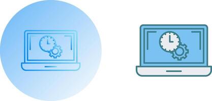 Flex Time Icon Design vector