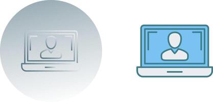 Online Lesson Icon Design vector