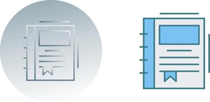 Spring Notebook Icon Design vector