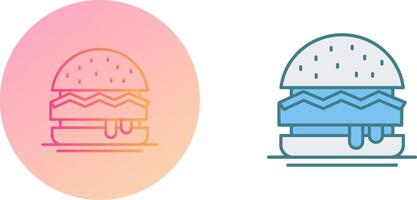 diseño de icono de hamburguesa vector