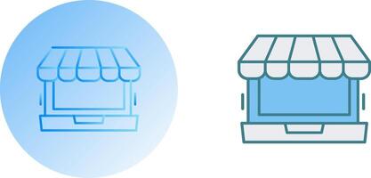 Online Shopping Icon Design vector
