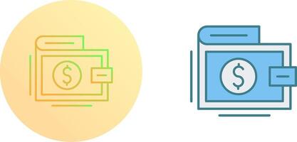 Wallet Icon Design vector