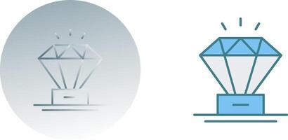 diseño de icono de diamante vector