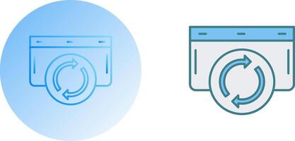 Refresh Icon Design vector