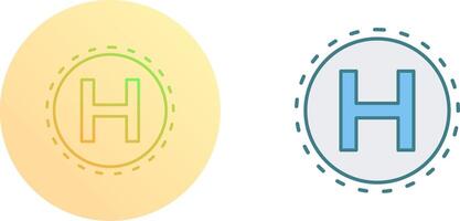 Helipad Icon Design vector