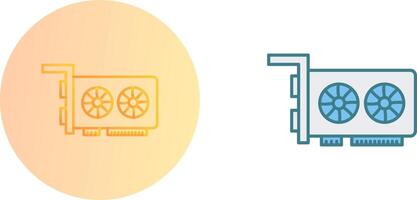 Graphic Card Icon Design vector