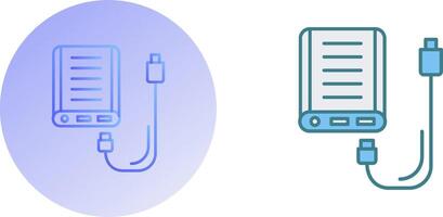 Power Bank Icon Design vector