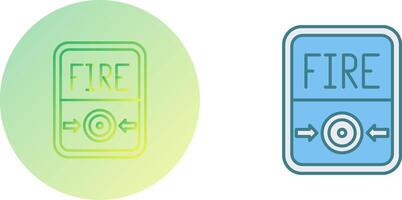 Fire Button Icon Design vector