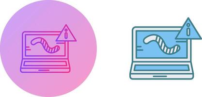 Worm Icon Design vector