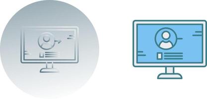 Log In Icon Design vector