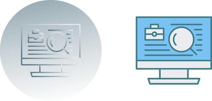 Job Search Icon Design vector