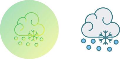 Snow Fall Icon Design vector