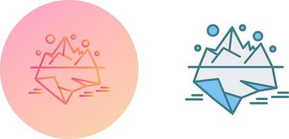 Iceberg Icon Design vector
