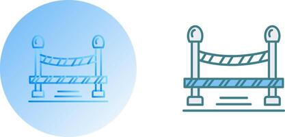 Do Not Cross Line Icon Design vector
