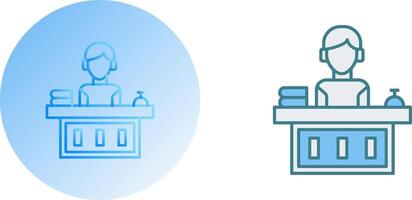 Office Reception Icon Design vector