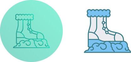 Snow Boots Icon Design vector