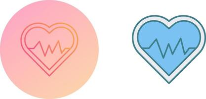 Heart Beat Icon Design vector