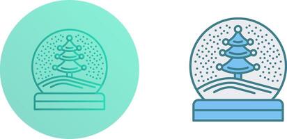 Snow Glob Icon Design vector