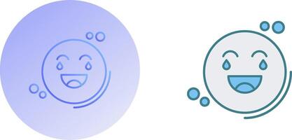 Loughing Icon Design vector