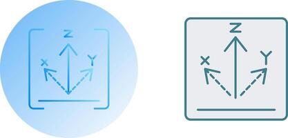 Axis Icon Design vector