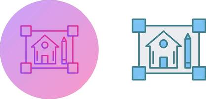 Blueprint Icon Design vector