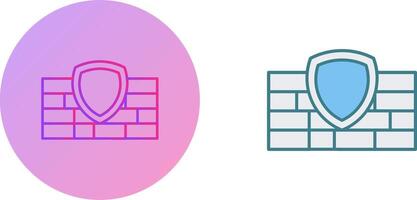 Firewall Icon Design vector