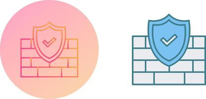 FireWall Icon Design vector