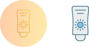 Sun Cream Icon Design vector
