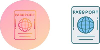 Passport Icon Design vector