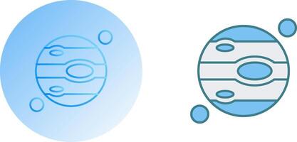 Jupiter Icon Design vector