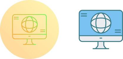 Monitor Icon Design vector