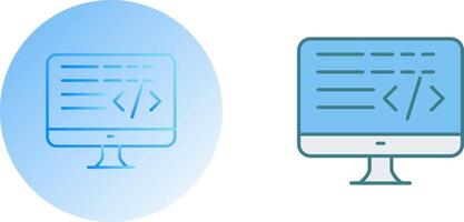 Coding Icon Design vector