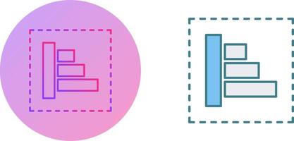 Object Alignment Icon Design vector