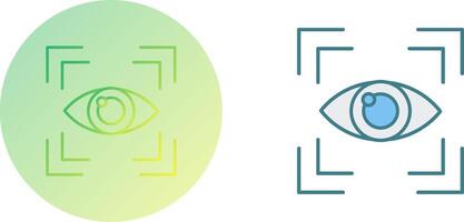 Eye Scan Icon Design vector