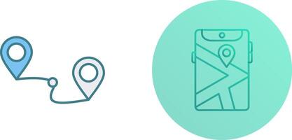 Route Icon Design vector