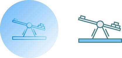 Seesaw Icon Design vector