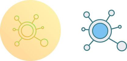 Molecule Icon Design vector