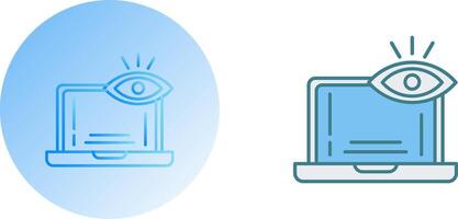 Monitoring Icon Design vector