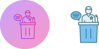 Debate Icon Design vector