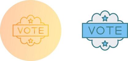 diseño de icono de voto vector