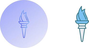 Torch Icon Design vector